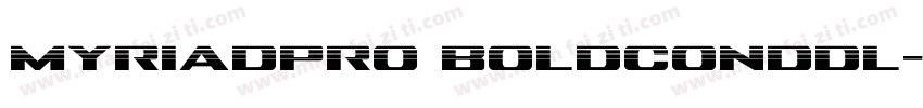 myriadpro boldconddl字体转换